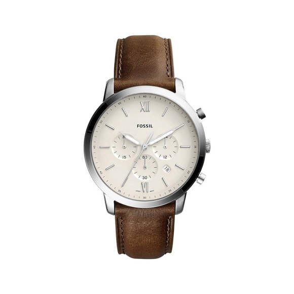 Neutra Men's Chronograph Watch with Stainless Steel Bracelet or Genuine Leather - Picture 1 of 5